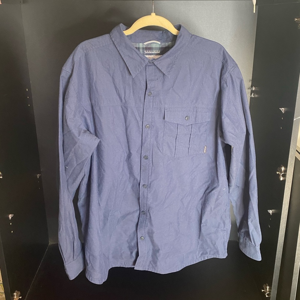 Columbia Sportswear blue flannel size XL